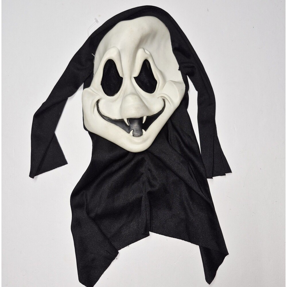 Vintage 90s Fun World Easter Unlimited Funny Friendly Ghost Face Mask #8510 EUC